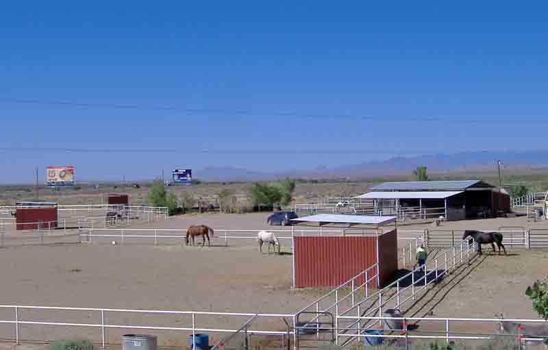 Pipe corral detail and fencing