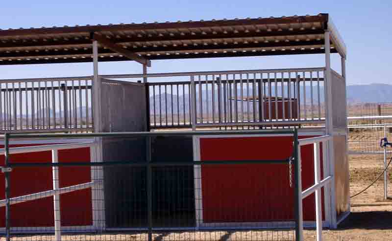Red Stalls with Runs